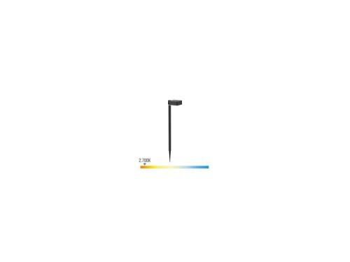 Pedestal Solar Quadrado Ip44 1.5w 200lm 2700k Luz