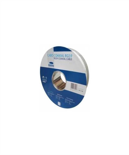 Cabo Coaxial Branco Rg 5/ 100mts - Daxis