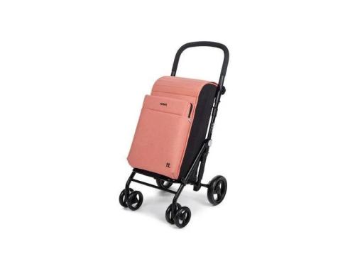 Carro de Compras Plegável 4 Rodas com Freno