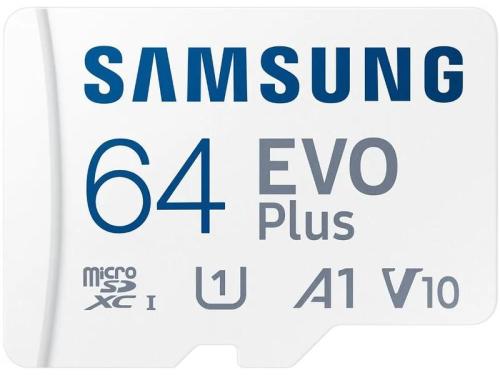Cartão Memória Evo Plus Microsdxc Uhs-I 64gb Classe U1, V10, A1 + Adaptador Sd - Samsung