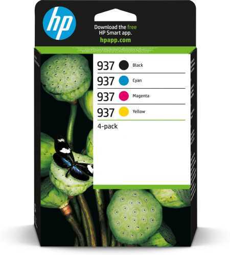 Hp Pacote de 4 Cartuchos de Tinta Original 937 Cmy
