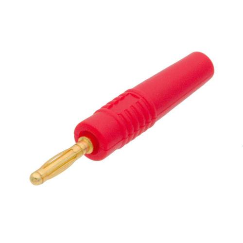 Banana Macho de 2mm, 9-Leaf Cuerpo de Silicona Rojo