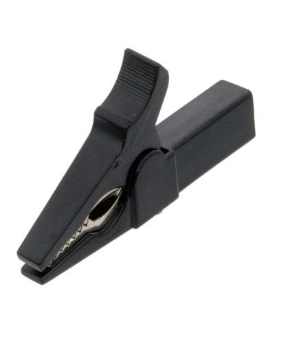 Pinza Cocodrilo Aislada 4mm. Negra