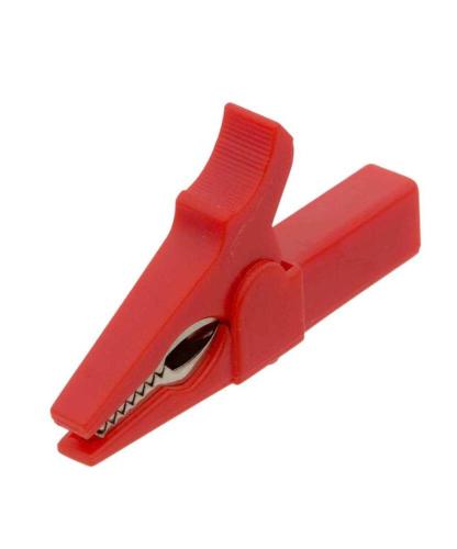 Pinza Cocodrilo Aislada 4mm. Roja