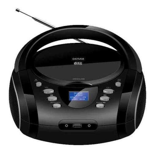 Bt Denver Tdb-10 Boombox With Dab+ And Fm Radio