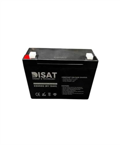 Bateria de chumbo 6V, 12AH, F1 (150mm x 49mm x 93.