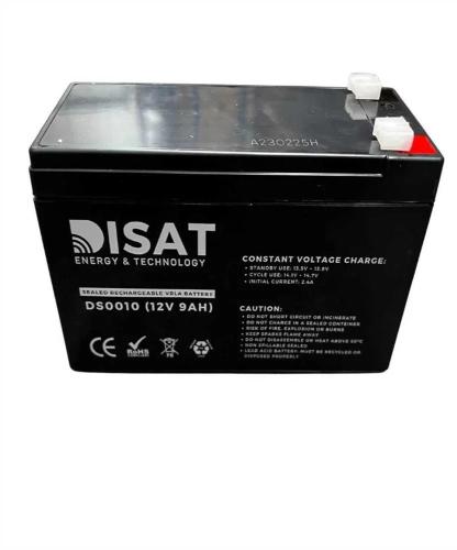 Bateria de chumbo 12V, 9AH, F1 (151mm x 65mm x 10.