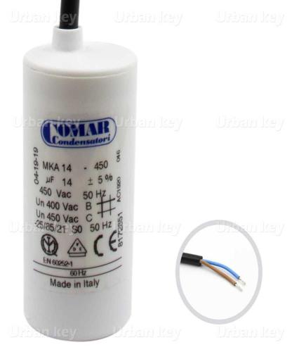 Condensador 14Uf 450V Mka Cabo