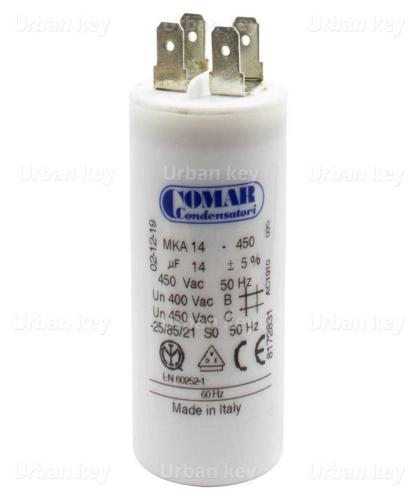 Condensador 14Uf 450V Mka Terminais
