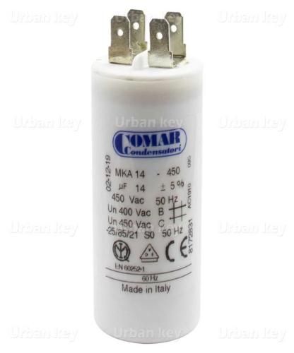 Condensador 14Uf 450V Mka Terminais