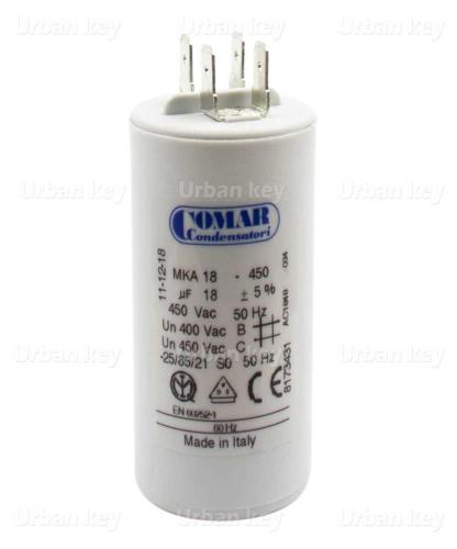 Condensador 18Uf 450V Mka Terminais