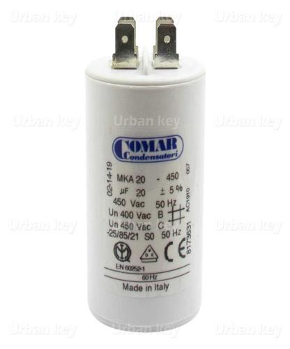 Condensador 20Uf 450V Mka Terminais
