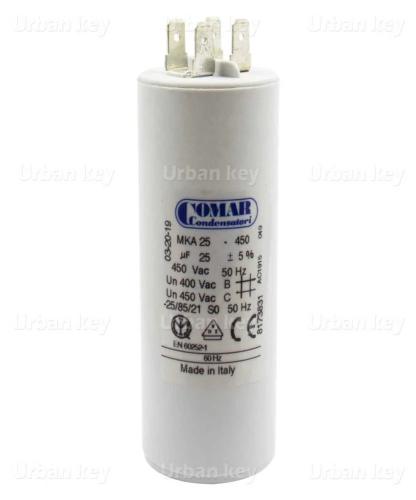 Condensador 25Uf 450V Mka Terminais