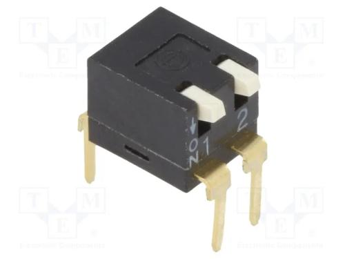 Interruptor: DIP-SWITCH, Quantidade de secções: 2.