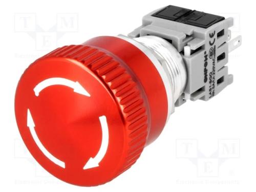 Interruptor: Antivandalismo, Pos: 2, Spdt, 3a/220vac, 5a/24vdc