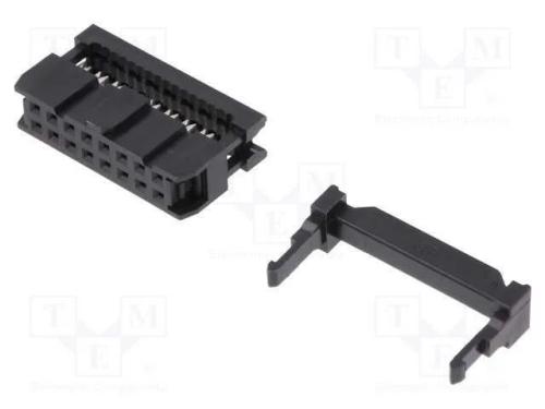 Ficha, IDC, fêmea, PIN: 16, IDC, para fita, 1,27m.
