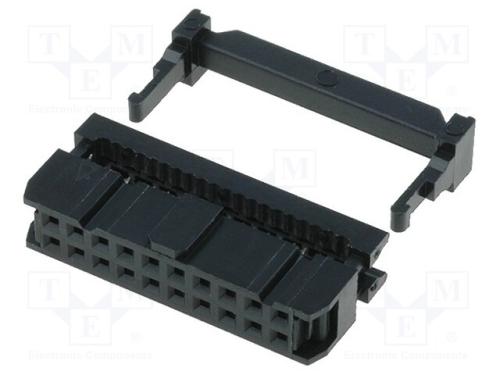 Ficha; Idc; Fêmea; Pin: 20; com Aperto de Cabo; Idc; para Fita