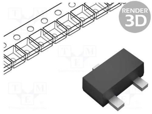 Trans&iacute;stor: N-Mosfet; Unipolar; 60v; 0,073a; Idm: 800ma; 0,2w