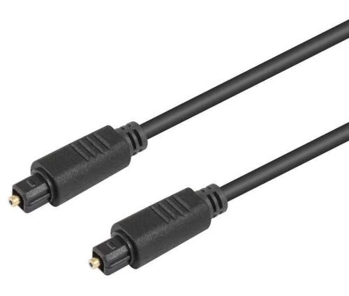 Ligação de Fibra Ótica de 5,0 Mm, Macho Toslink para Áudio