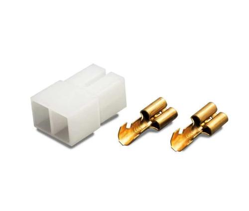 Conector Aéreo Faston Hembra, 2 Pines