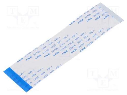 Fita FFC, Fios: 4, Raster fita: 0,5mm, contactos .