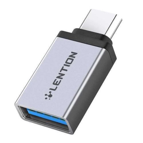 Adaptador Usb-C para Usb 30 Lention Prateado