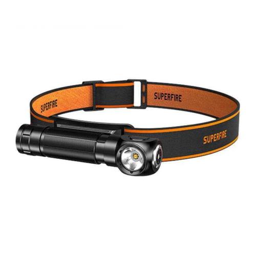 Lanterna de Cabeça 2-Em-1 Superfire Th04, 600lm, Usb-C