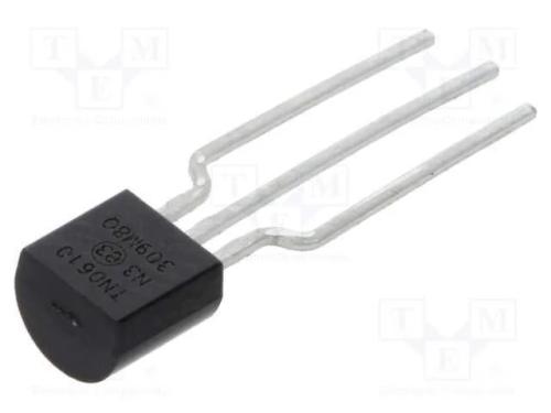 Trans&iacute;stor: N-Mosfet; Unipolar; 100v; 500ma; Idm: 3,2a; 1w; To92