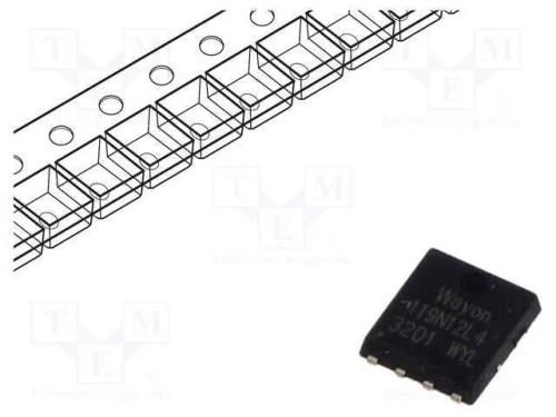 Trans&iacute;stor: N-MOSFET, unipolar, PDFN5060-8