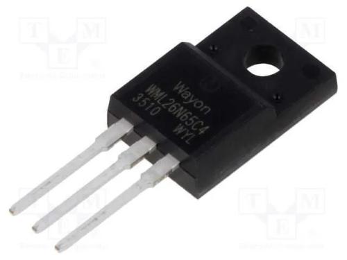 Transístor: N-Mosfet; Wmos C4; Unipolar; 650v; 10,5a; Idm: 40a