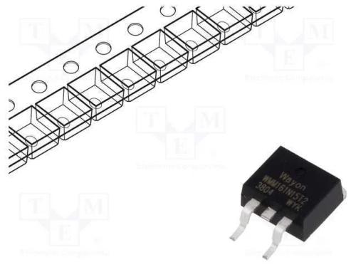 Trans&iacute;stor: N-MOSFET, unipolar, TO263