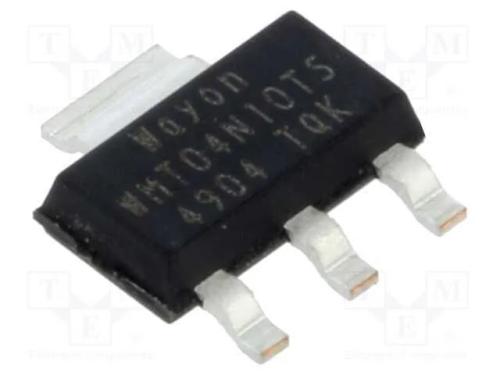 Transístor: N-Mosfet; Unipolar; Sot223