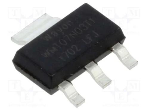 Transístor: N-Mosfet; Unipolar; Sot223