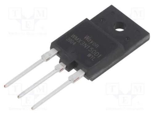Transístor: N-Mosfet; Wmos D1; Unipolar; 1,5kv; 3a; Idm: 12a; 90w