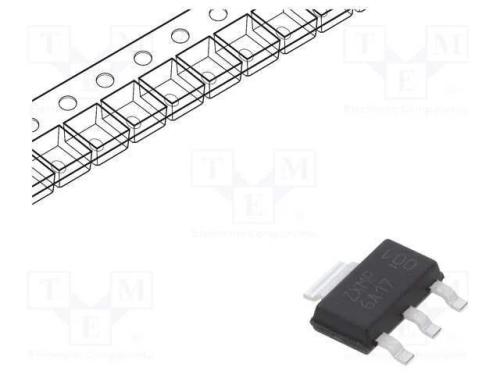 Transístor: P-Mosfet; Unipolar; -60v; -3a; Idm: -13,7a; 2w; Sot223