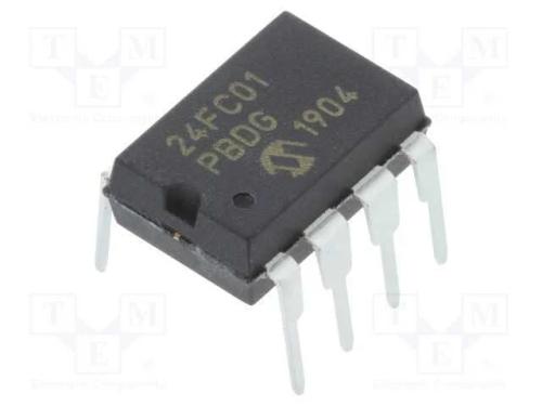 Ic: Memória Eeprom; 1kbeeprom; I2c; 128x8bit; 1,7÷5,5v; 1mhz; Dip8