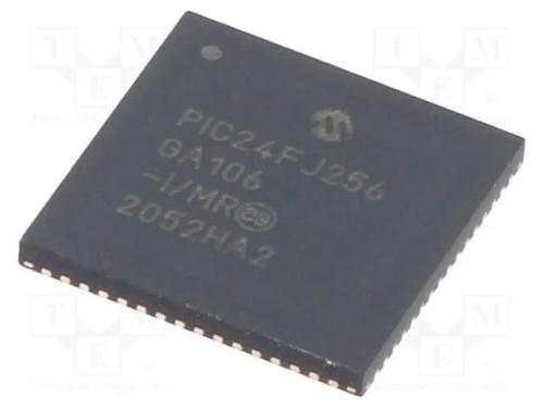 Ic: Microcontrolador Pic; 256kb; 32mhz; Smd; Qfn64; Pic24; 16kbsram