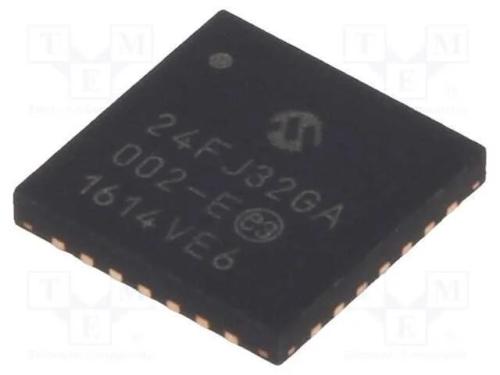 Ic: Microcontrolador Pic; 32kb; 32mhz; Smd; Qfn28; Pic24; 8kbsram