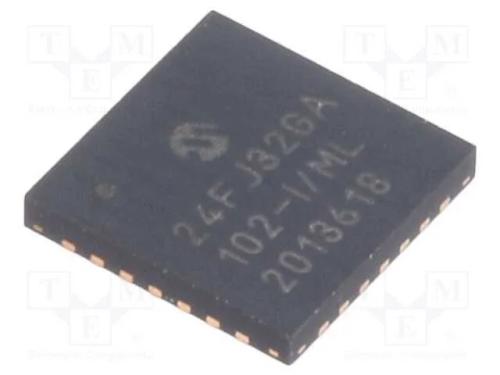 Ic: Microcontrolador Pic; 32kb; 32mhz; Smd; Qfn28; Pic24; 8kbsram