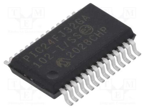 Ic: Microcontrolador Pic; 32kb; 32mhz; Smd; Ssop28; Pic24; 8kbsram