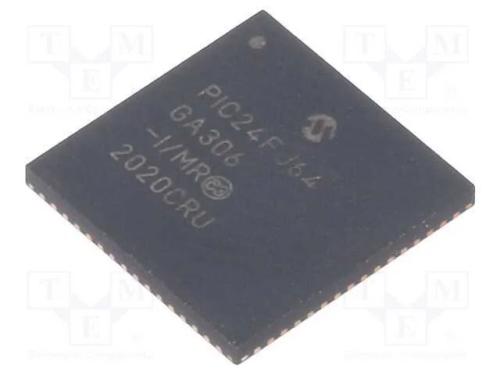 Ic: Microcontrolador Pic; 64kb; 32mhz; Smd; Qfn64; Pic24; 8kbsram