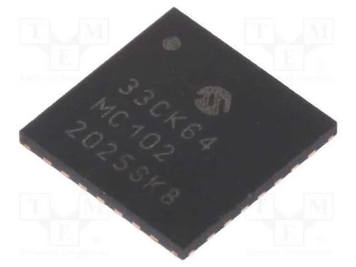 Ic: Microcontrolador Dspic; 64kb; 8kbsram; Uqfn28; Dspic; 0,65mm