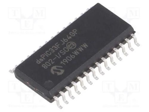 Ic: Microcontrolador Dspic; 64kb; 16kbsram; So28; 3÷3,6vdc; Dspic