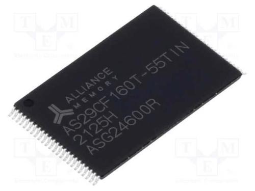 IC: mem&oacute;ria FLASH, 16MbFLASH, 2Mx8bit, 55ns, TSOP.