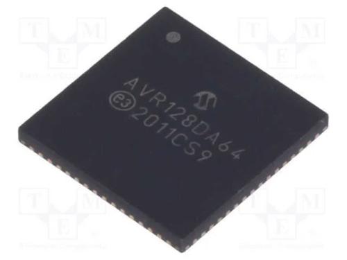 Ic: Microcontrolador Avr; Qfn64; 1,8&divide;5,5vdc; Cmp: 3; Avr128; Avr-Da