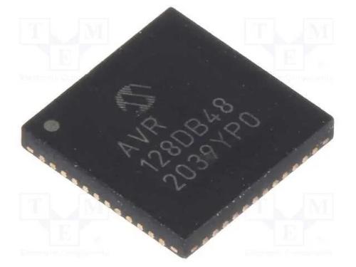Ic: Microcontrolador Avr; Vqfn48; 1,8&divide;5,5vdc; Cmp: 3; Avr128