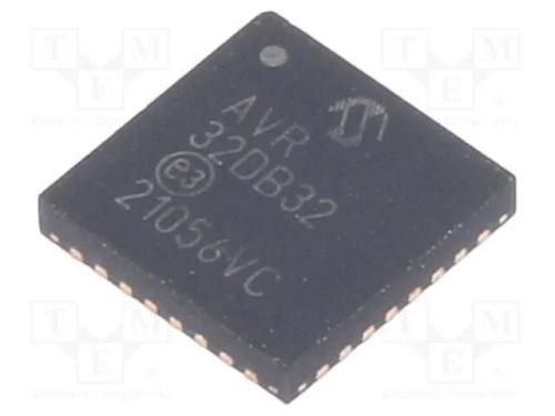 Ic: Microcontrolador Avr; Vqfn32; Interr.Exter: 26; Cmp: 3; Avr32
