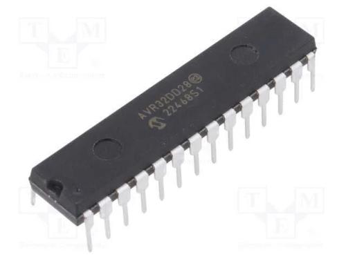 Ic: Microcontrolador Avr; Spdip28; Interr.Exter: 23; Cmp: 1; Avr32