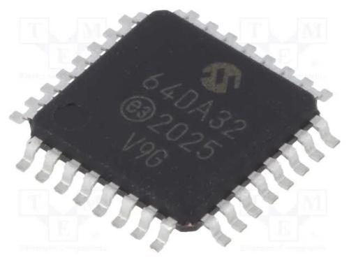 Ic: Microcontrolador Avr; Tqfp32; 1,8&divide;5,5vdc; Cmp: 3; Avr64; Avr-Da