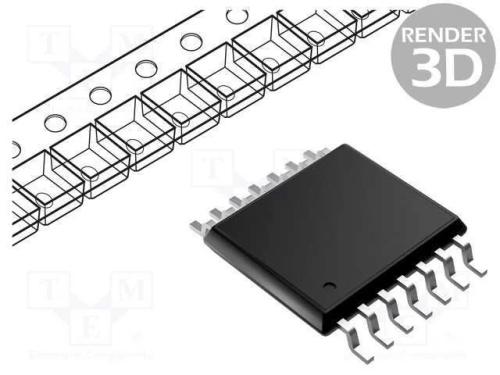 Ic: Digital; Nor; Ch: 2; In: 4; Cmos; Smd; Tssop14; 3&divide;18vdc; -55&divide;125&deg;c